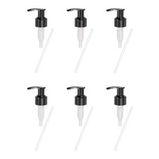 6 Pcs Soap Dispenser Pump Heads for Standard 24/410 Neck Size, Black