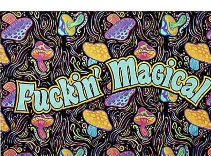 Spencer's Fuckin' Magical Mushroom Tapestry 81" x 53"