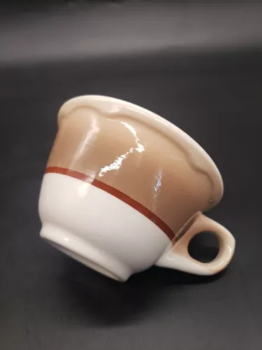 Vintage 1967 Jackson China Restaurant Ware Mug Brown Airbrushed 6 oz