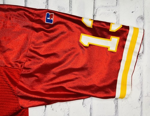 *VTG* Russell 90s Kansas City Chiefs Steve Bono #13 Red Jersey; Made in USA; 44 - Picture 3 of 11