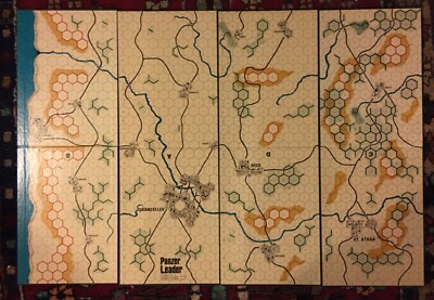 PANZER LEADER 1974 Avalon Hill WWII Strategy Game COMPLET & MOSTLY