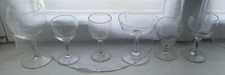 LOT 6 VERRES ANCIENS VERRERIE DEPAREILLEE