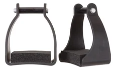 Endurance Trail Riding Stirrups - 2.5" or 3" Neck - Black or Brown