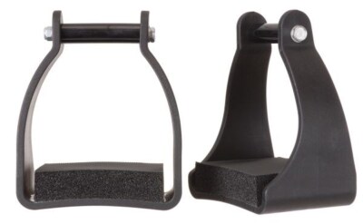 Endurance Trail Riding Stirrups - 2.5'' or 3'' Neck - Black or Brown