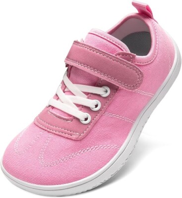 Schuhe für Kinder Weite Mädchen Minimalistische Canvas Turnschuhe Walking Turnschuhe für Schule