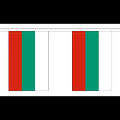 Bulgarien Flagge Wimpelkette - 3m 6m 9m Meter Länge 10 20 30 Fahnen - Polyester 