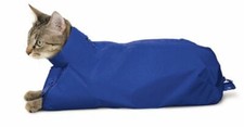 Cat Sack Original Blue Nylon Restraint Bag Vet Supply Size Large 10-15 Pounds