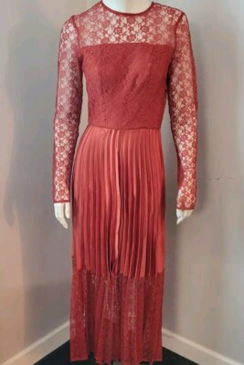 strapless open back dress Classy Burnt Orange Mermaid Bridesmaid Dress With Slit  ballbellauk