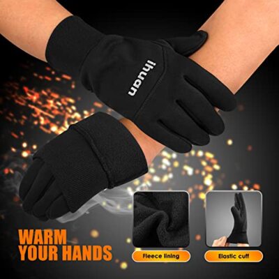 ihuan Winter Gloves for Men Women Touchsreen Waterproof Warm