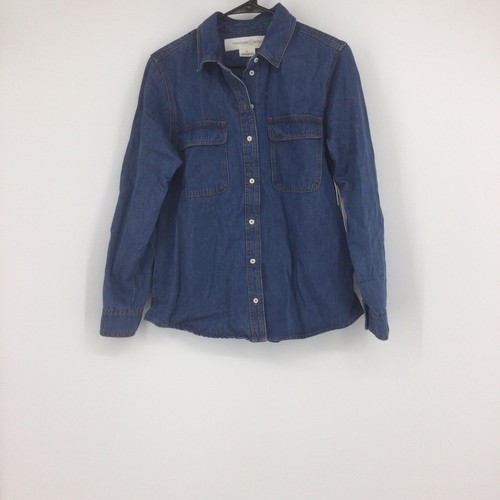 Blue Shirt Jacket Womens Size 