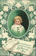 St. Patrick's Day Baby/Child Ellen Clapsaddle Series 1249 c1910 Postcard #1