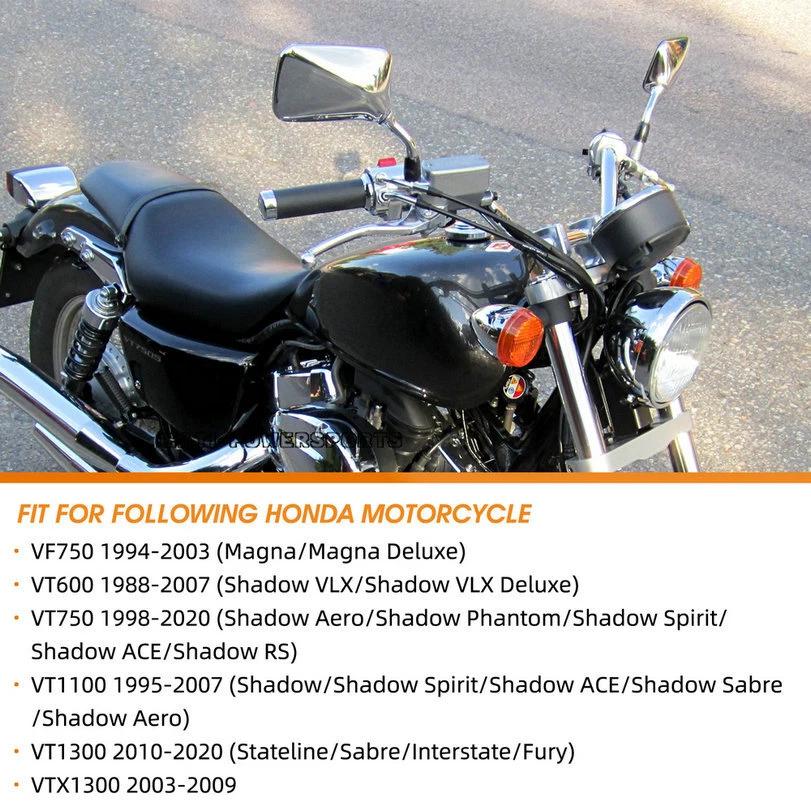 Brake Master Cylinder Clutch Lever for Honda Shadow Ace Aero Spirit VT1100 95-07 - Image 3 of 4