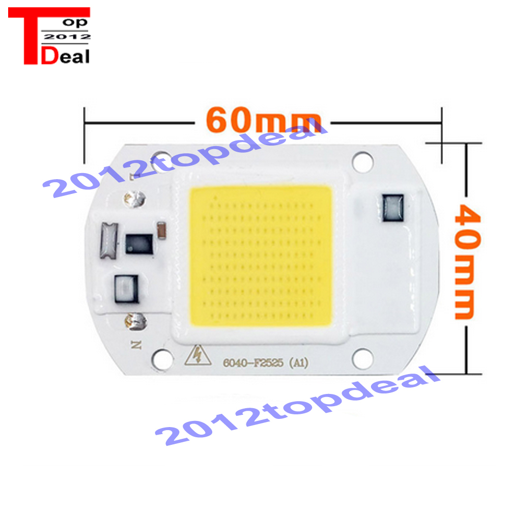 LED COB Lens Lamp Chip 20W 30W 50W 220/110V Input Smart IC Driver Fit F DIY LED