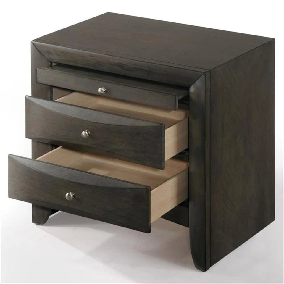 ACME Ireland 2 Drawer Nightstand in Gray Oak - Image 4 of 4