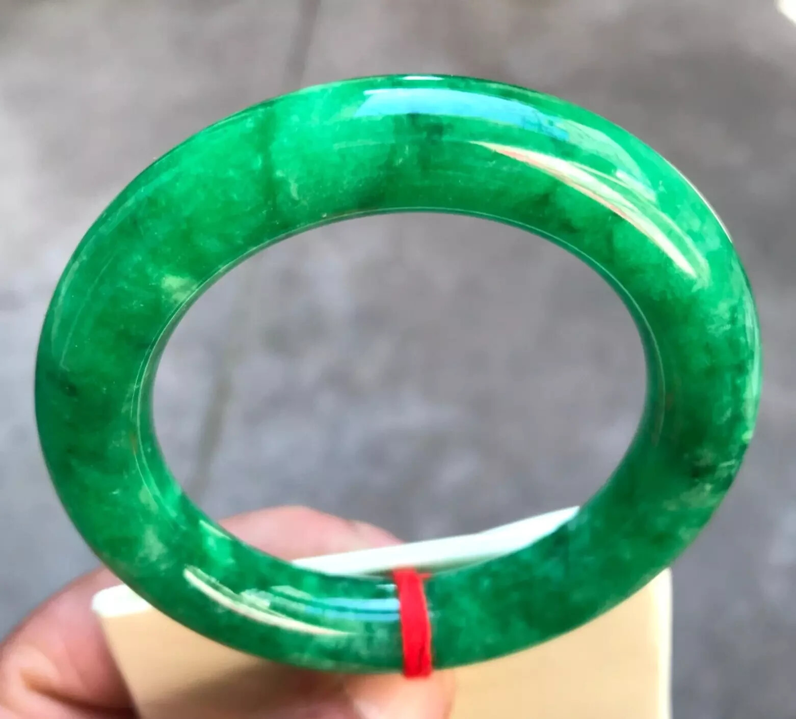 Certified Natural Grade AAA Ice Burmese Jade jadeite bracelet bangle 56-57mm