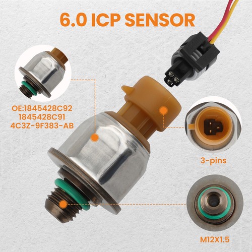 IPR Valve & ICP Sensor for Ford F-250 F-350 Super Duty 6.0L V8 Diesel 2003-2010 - Picture 4 of 12
