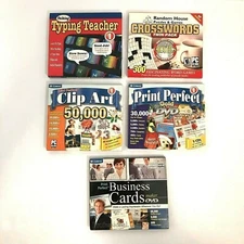 Vintage computer software Bundle 5  Cosmi Brand titles business & leisure NEW