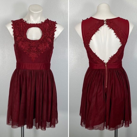 windsor red skater dress Red Hot Lace-Up Skater Dress