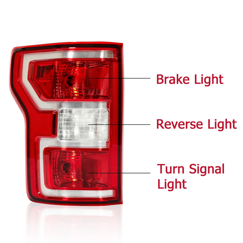 Fit For Ford F150 F-150 Pickup 2018 2019 2020 Brake Tail Lights Lamps Left+Right - Image 3 of 4