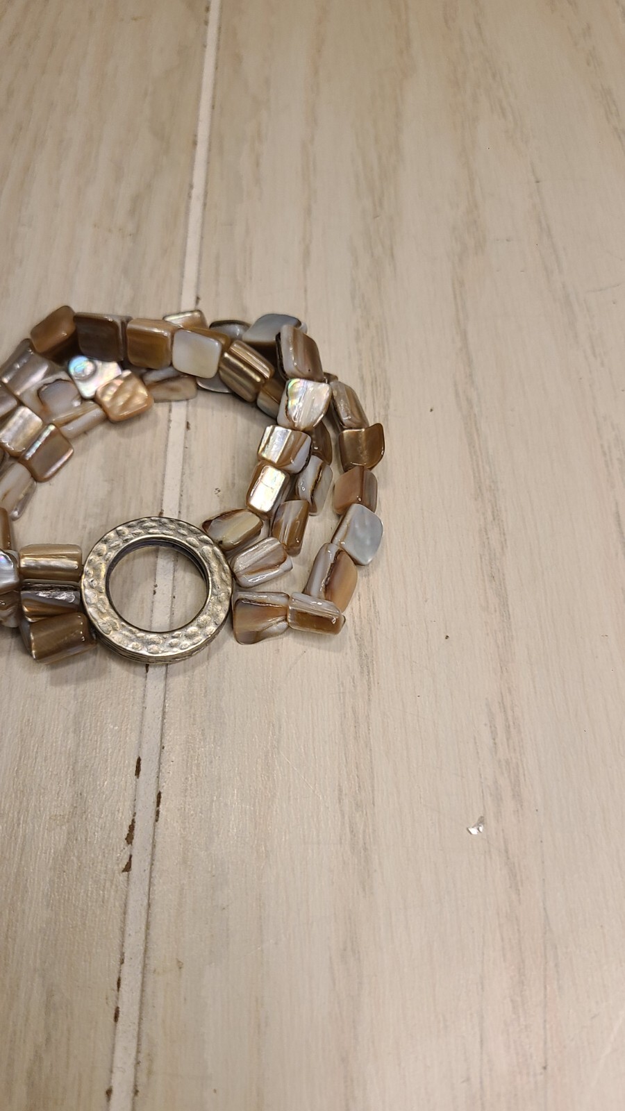 Abalone Shell Multistrand Expansion Bracelet - image 2