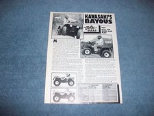 1991 Kawasaki Bayou KLF300 Vintage Info Artic...