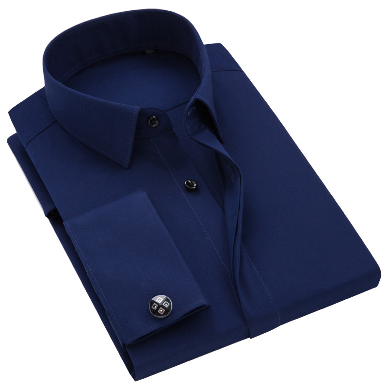 Long Sleeve Shirt with contract trimming // Dual cuffs // contemporary fit- Final Sale