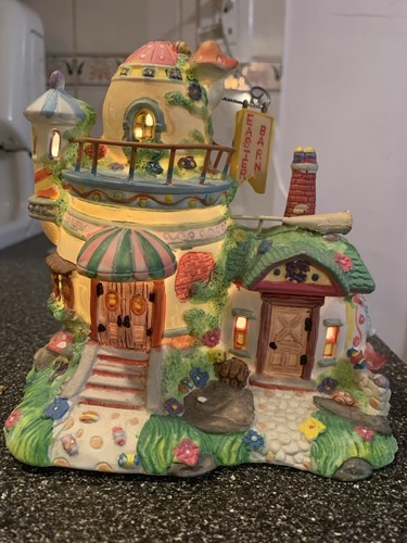 2004 Cottontale Collezione Fienile Illuminato Villaggio di Pasqua Raro Ritirato Nuovissimo - Foto 5 di 24