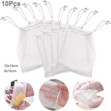 10pcs Soap Saver Bags Mesh Net Sack, Soap Sock Pouch Holder