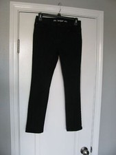 Cat  Jack Skinny Stretch Denim Black Jeans Size 12 Adjustable Waist
