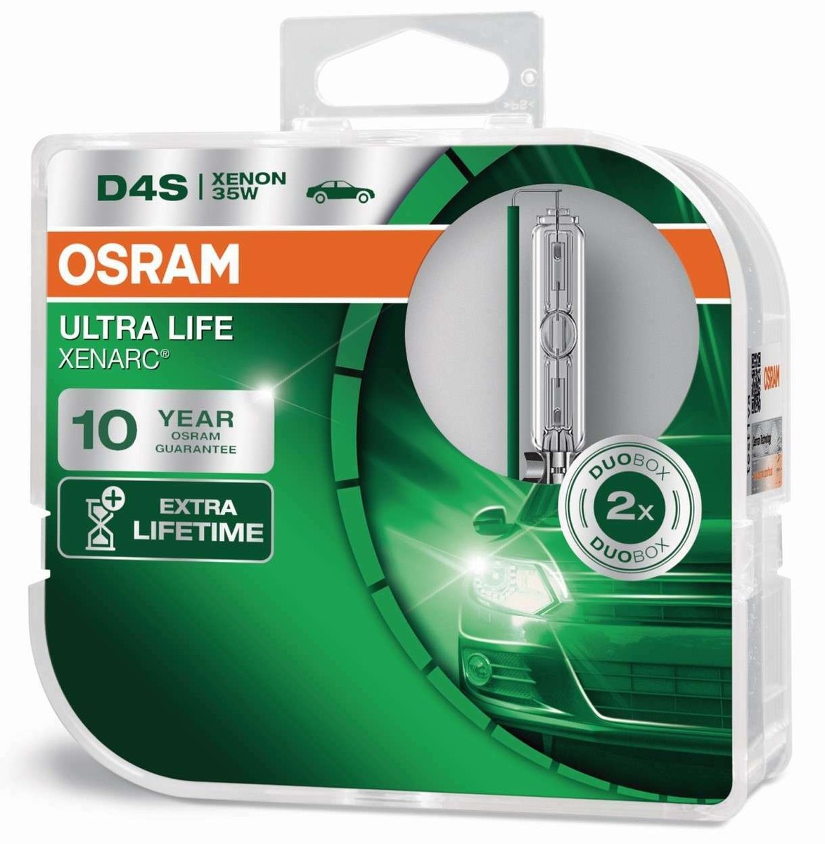 2x Osram D4S Xenon Lamps 35W P32d-5 Ultra Life 10 Years Warranty
