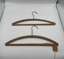 2 Vintage Sturdy Wooden Hangers Advertising San Francisco, Roseville, CA