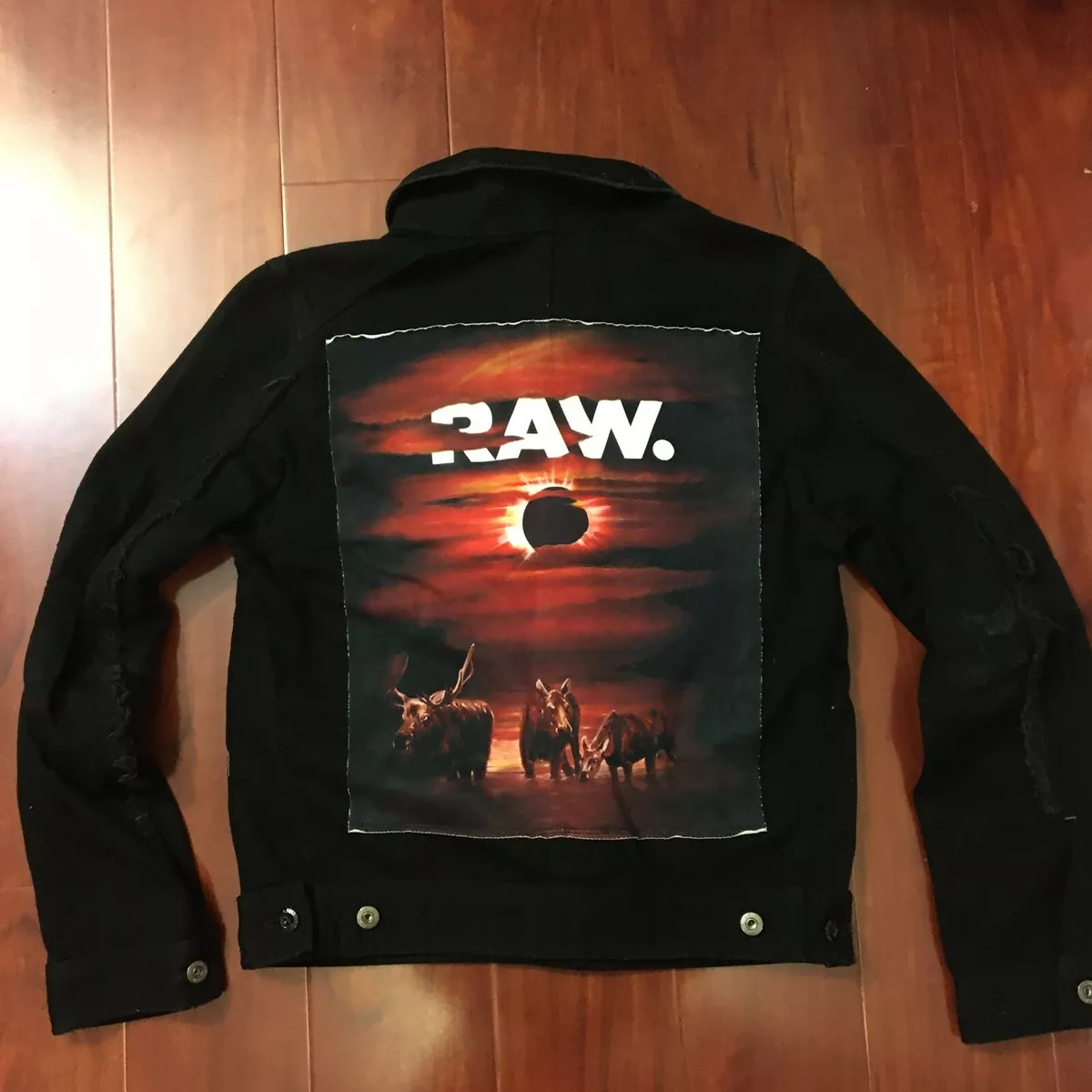 NEW G-STAR RAW X JADEN SMITH D-STAQ 3D DECONSTRUCT JACKET DENIM BLACK MEN SIZE S