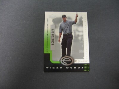 2001 Upper Deck TIGER WOODS E-Card #E-TW ( Unscratched ) - NEAR MINT