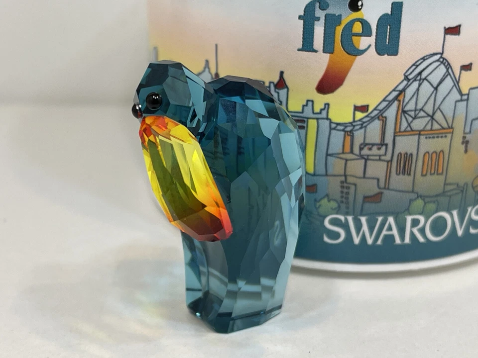 Swarovski Figur 1132546 Vogel Fred 4,4 cm + OVP & Zertifikat. Top Zustand  - Bild 3 von 3