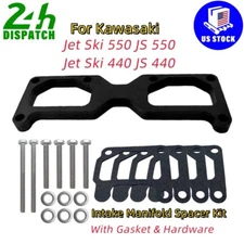 46/44mm Carb Intake Manifold Spacer Kit For Kawasaki JS440 JS550 Jet Ski 550 SX