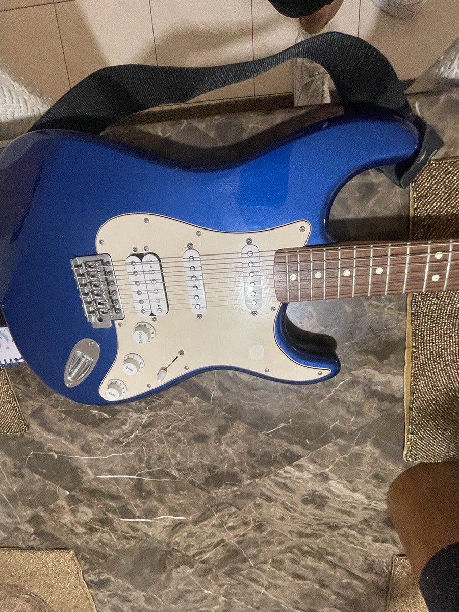 ギター FenderHybridII Stratocaster GunlBlue Fender Stratocaster Electric Guitar-electron blue Fender