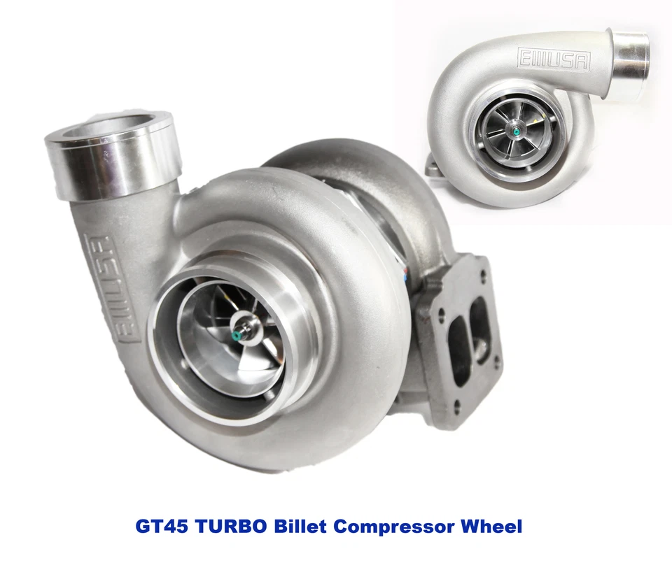 EMUSA GT45 Turbo BILLET WHEEL 600HP+ Boost Universal T4/T66 3.5" V-Band 1.15 A/R - Image 2 of 4