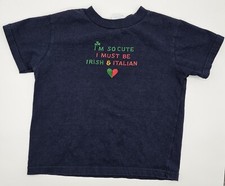 Kids T-Shirt Size 5/6 - Navy Im So Cute I Mus...