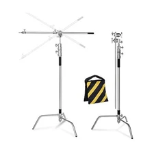 Lapgood 100% Stainless Steel Heavy Duty C Stand with Boom Arm - Max Height 10...