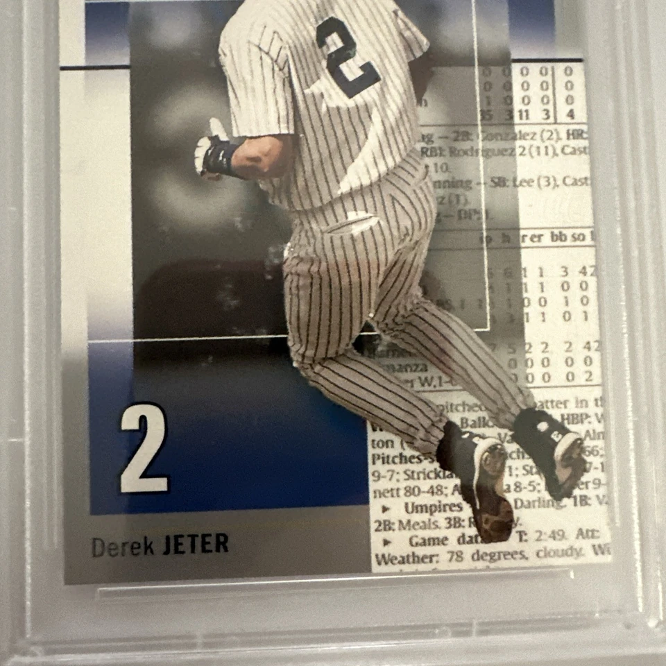 2003 Fleer Box Score Derek Jeter #2 PSA 10 Gem Mint HOF New York Yankees - Image 3 of 4