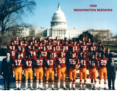 1969 WASHINGTON REDSKINS 8X10 TEAM PHOTO FOOTBALL PICTURE NFL