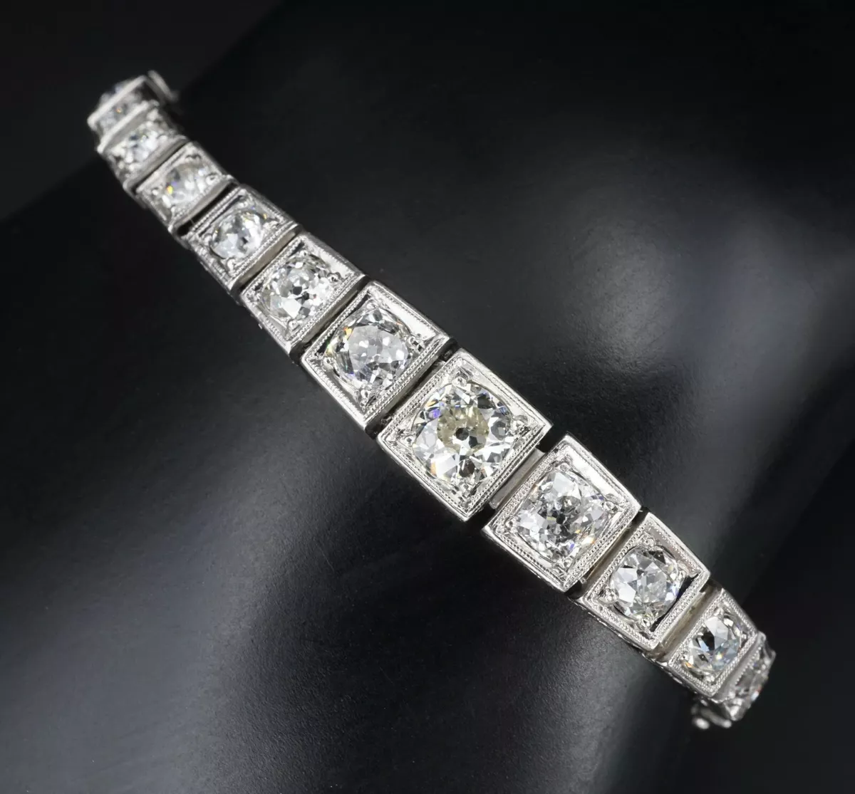 7 ctw natural diamond 7.25” 14kw gold tennis bracelet — Vintage Jewelers &  Gifts, LLC.