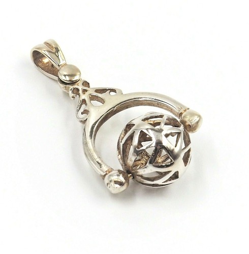 9ct Yellow Gold Vintage Spinner Pendant 