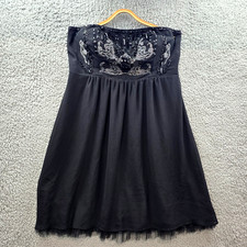 City Chic Womens A-line Dress Plus Size L Off the Shoulder  Beaded Knee Length