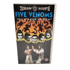 Five Venoms VHS Tape Kung Fu Chang Cheh Martial Arts PAL English