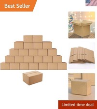 25-Pack 8x6x4 Inches Corrugated Shipping Boxes - Durable  Recyclable Design