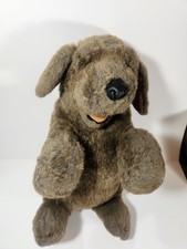 Folkmanis FolkTails Hand Puppet Sitting Brown Puppy Dog 15  Chocolate Lab Plush