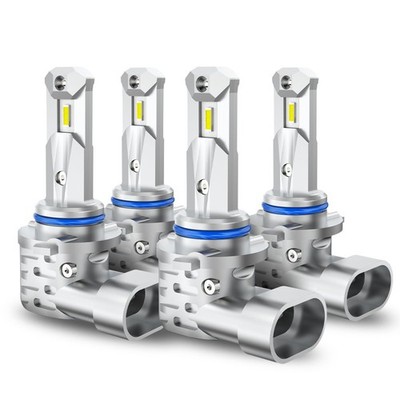 4PCS 9005/HB3 & 9006/HB4 LED Fog Light Bulbs Combo 6000K White Plug and Play E
