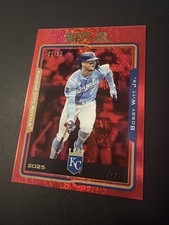 Topps 2025 Archives Red Hot Foilboard Bobby Witt Jr. Royals First On Print #1/50