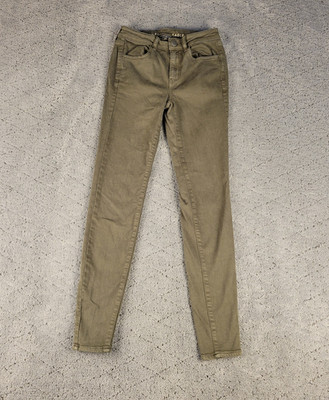 American Eagle Jeans Womens 2 Green Hi Rise Jegging Next Level Stretch Slimming